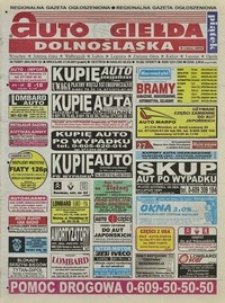 Auto Giełda Dolnośląska : regionalna gazeta ogłoszeniowa, 2001, nr 75 (804) [21.09]
