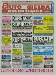 Auto Giełda Dolnośląska : regionalna gazeta ogłoszeniowa, 2001, nr 77 (806) [28.09]