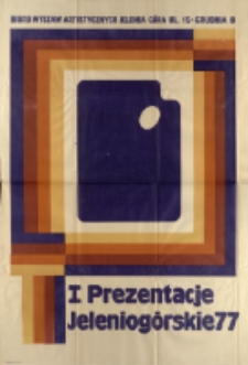 I Prezentacje Jeleniogórskie 77 - plakat [Dokument życia społecznego]