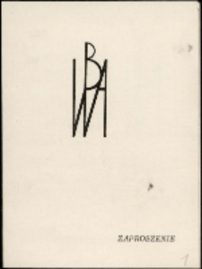 Lidia Śniatycka-Olszewska. Sztuka użytkowa - zaproszenie [Dokument życia społecznego]