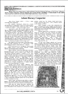 Adam Horacy Casparini. [cz. 1]