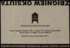 Zbigniew Oksiuta. Błękitny trójkąt - zaproszenie [Dokument życia społecznego]