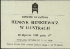 Henryk Sienkiewicz w ilustracji - zaproszenie [Dokumeny życia społecznego]