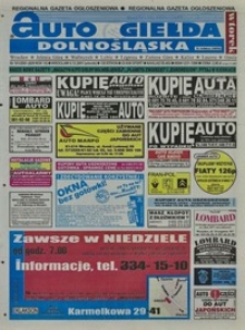 Auto Giełda Dolnośląska : regionalna gazeta ogłoszeniowa, 2001, nr 101 (829) [4.12]