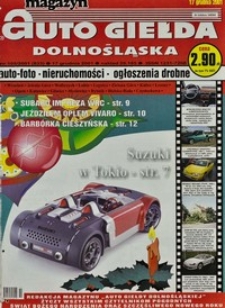 Auto Giełda Dolnośląska : magazyn, 2001, nr 105 (833) [17.12]