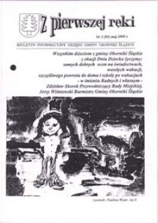 Z Pierwszej Ręki : biuletyn informacyjny Urzędu Gminy Oborniki Śląskie, 2000, nr 5 (85)