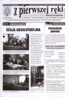 Z Pierwszej Ręki : magazyn informacyjny Urzędu Gminy Oborniki Śląskie, 2001, nr 2 (91)