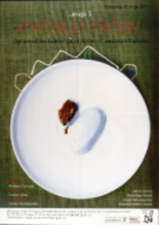 Spróbuj próby... czyli prawdziwa bajka o czerwonym kapturku i sztuce reżyserii - plakat [Dokument życia społecznego]