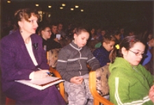 Spotkanie autorskie z Małgorzatą Strękowską-Zarembą, 7.02.2005 r. (fot. 1) [Dokument ikonograficzny]