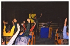 Spotkanie autorskie z Wandą Chotomską, 6.10.2004 r. (fot. 1) [Dokument ikonograficzny]