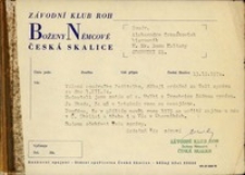 Korespondencja pomiędzy domem kultury z Czeskiej Skalicy i Miejskim Międzyzakładowym Domem Kultury w Obornikach Śląskich : : ubolewanie z powodu niepodjęcia wsp&oacute;łpracy, 13.12.1974 r. [Dokument ikonograficzny]