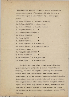 Sprawozdanie z działalności Koła Plastyka Amatora w Obornickim Ośrodku Kultury, maj 1976 r.