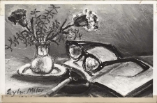 Czarno-białe reprodukcje fotograficzne obrazów plastyków-amatorów III Środowiskowego Pokazu Plastyki Amatorskiej, 12.05-5.06.1977 r. [Dokument ikonograficzny]