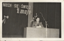 Uroczysta akademia z okazji Święta Pracy w Obornickim Ośrodku Kultury, 28.04-1.05.1978 r. [Dokument ikonograficzny]