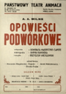 Opowieści podw&oacute;rkowe - afisz [Dokument życia społecznego]