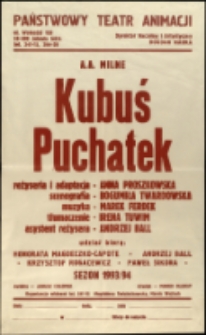 Kubuś Puchatek - afisz [Dokument życia społecznego]