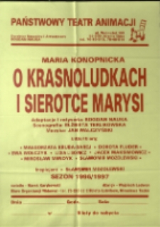 O krasnoludkach i sierotce Marysi - afisz [Dokument życia społecznego]