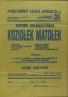 Koziołek Matołek - afisz [Dokument życia społecznego]