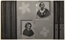 Fragment wystawy zorganizowanej przez bibliotekę publiczną „191. Rocznica uchwalenia Konstytucji 3 Maja” w Obornickim Ośrodku Kultury, 3.05.1982 r. [Dokument Ikonograficzny]