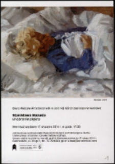 Stanisław Mazuś. W obronie piękna - zaproszenie [Dokument życia społecznego]