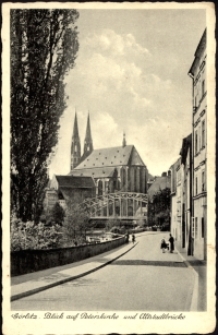 Görlitz. Blick auf Peterskirche und Altstadtbrucke [Dokument ikonograficzny]