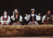 Rozmowy przy wycinaniu lasu (fot. 1) [Dokument ikonograficzny]