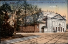 Görlitz. Stadthalle. Konzerthaus mit Jacob Bohme-Denkmal [Dokument ikonograficzny]