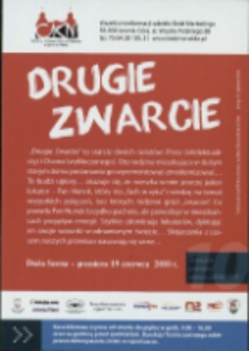 Drugie zwarcie - ulotka [Dokument życia społecznego]