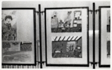 Wystawa prac plastycznych dzieci z Klubu Rolnika w Kuraszkowie, luty 1984 r. [Dokument ikonograficzny]