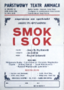 Smok i sok - afisz [Dokument życia społecznego]