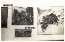 Zdjęcie fragmentu ekspozycji XIX Wojewódzkiego Przeglądu Plastyki Amatorskiej w Klubie Plastyka-Amatora w Obornikach Śląskich, 10-31.05.1984 r. (fot. 1) [Dokument ikonograficzny]