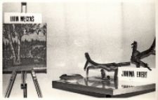 Zdjęcie fragmentu ekspozycji XIX Wojewódzkiego Przeglądu Plastyki Amatorskiej w Klubie Plastyka-Amatora w Obornikach Śląskich, 10-31.05.1984 r. (fot. 2) [Dokument ikonograficzny]