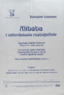 Alibaba i czterdziestu rozbójników - afisz [Dokument życia społecznego]