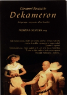 Dekameron - ulotka [Dokument życia społecznego]