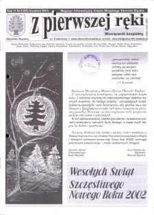 Z Pierwszej Ręki : magazyn informacyjny Urzędu Miejskiego Oborniki Śląskie, 2001, nr 6 (95)
