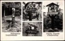 Riefengebirgsholzschnittskunst; Orginelle Wegweiser in OberSchreiberhau [Dokument ikonograficzny]