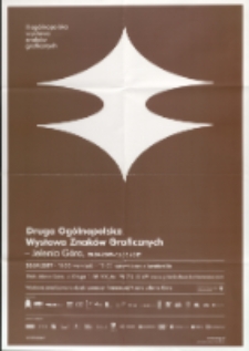 II Ogólnopolska Wystawa Znaków Graficznych - plakat [Dokument życia społecznego]