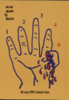 40/40 Now is here : 40 years BWA Jelenia Góra - zaproszenie [Dokument życia społecznego]