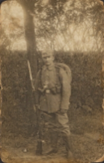 Zdjęcie Bolesława Nieboraka w mundurze pruskim, 1918 r. [Dokument ikonograficzny]