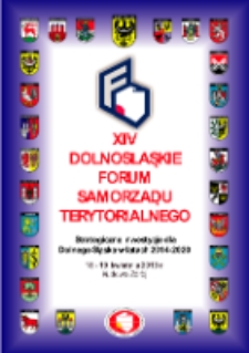 XIV Dolnośląskie Forum Samorządu Terytorialnego : materiały konferencyjne, 18- 19 kwietnia 2013 Kudowa Zdr&oacute;j