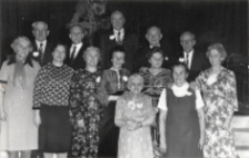 Zabawa karnawałowa klubów seniora z Trzebnicy, Pęgowa i Obornik Śląskich w Obornickim Ośrodku Kultury, 24.01.1978 r. (fot. 1) [Dokument ikonograficzny]