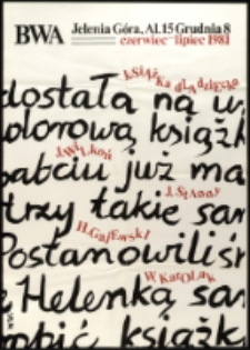 Książka dla dziecka - plakat [Dokument życia społecznego]