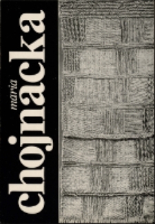 Maria Chojnacka - katalog [Dokument życia społecznego]