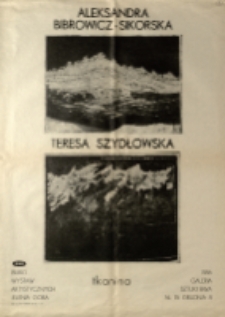 Aleksandra Bibrowicz-Sikorska, Teresa Szydłowska. Tkanina - plakat [Dokument życia społecznego]