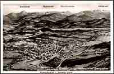 Jelenia Góra - Cieplice - panorama, w tle - Karkonosze - Śnieżne Kotły [Dokument ikonograficzny]