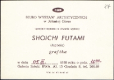 Shoichi Futami (Japonia). Grafika - zaproszenie [Dokumenty życia społecznego]