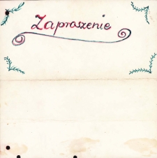 Zaproszenie dla mieszkańców wsi na uroczystości zakończenia imprezy „Szkoła Zdrowia” w świetlicy Koła Gospodyń Wiejskich w Piekarach, 14.11-19.12.1989 r.