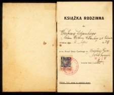 Książeczka rodzinna Wacława Urbańskiego i Melanii Wiktorii z d. Kulisińskiej, wydana 06.07.1939 r. przez USC w Miejskiej Górce Obw. Wiejski