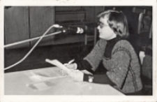 Gminne eliminacje olimpiady społeczno-politycznej w wiejskim ośrodku kultury w Pęgowie, 2.04.1978 r. (fot. 3) [Dokument ikonograficzny]