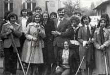 Delegacja Pęgowa w pochodzie pierwszomajowym w Obornikach Śląskich, 1.05.1978 r. (fot. 5) [Dokument ikonograficzny]